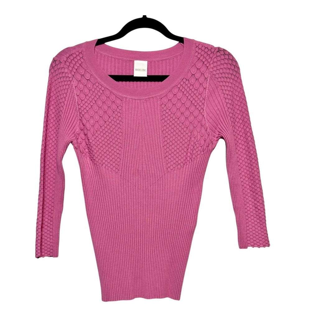 Madeline Y2K Ribbed Knit Top Womens US 4 Coquette Vibes Femininecore‎ Romantic